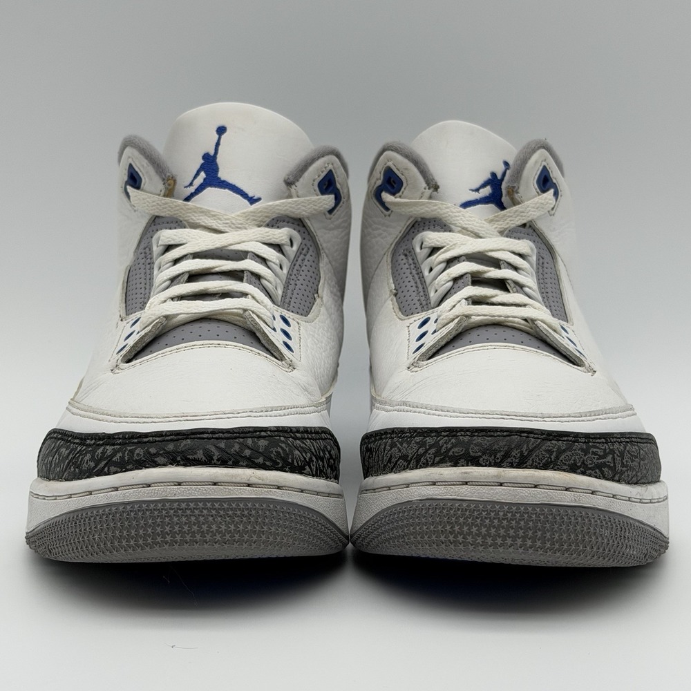 Jordan 3 Retro Racer Blue White Blue Cement Grey CT8532-145 11.5M Authentic! - Picture 4 of 14